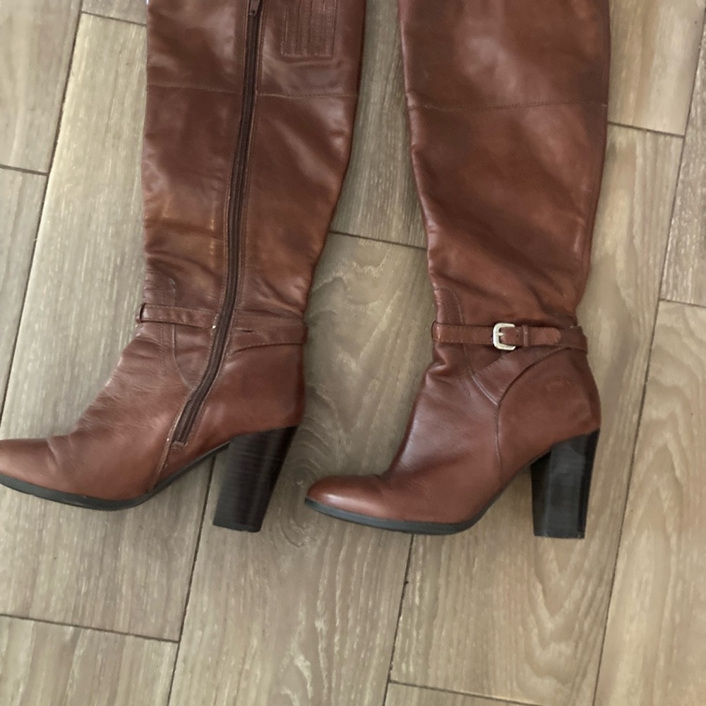 Marc Fisher Chestnut Over the Knee Boots